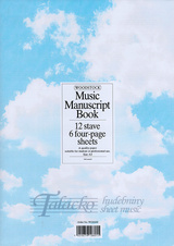 Music Manuscript Book: 12 Stave 24 Pages